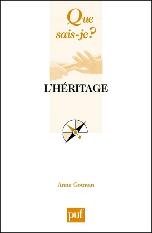 ebook cover of L'héritage, by Anne Gotman