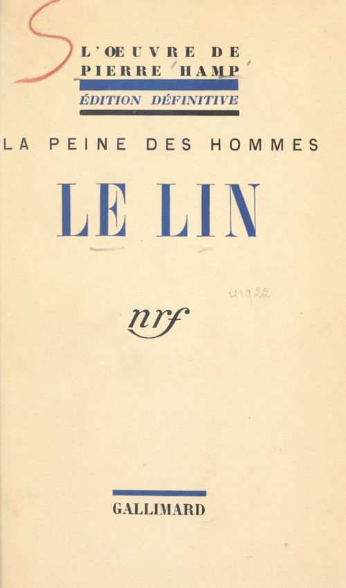 ebook cover of Le lin, by Pierre Hamp