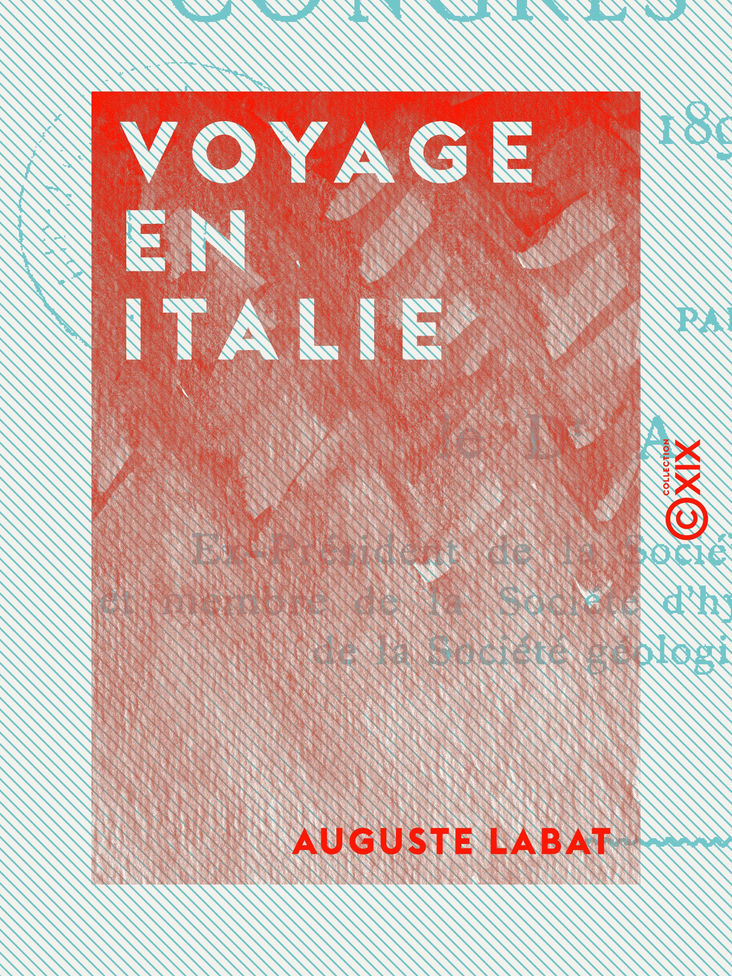 Couverture ebook de Voyage en Italie, de Auguste Labat