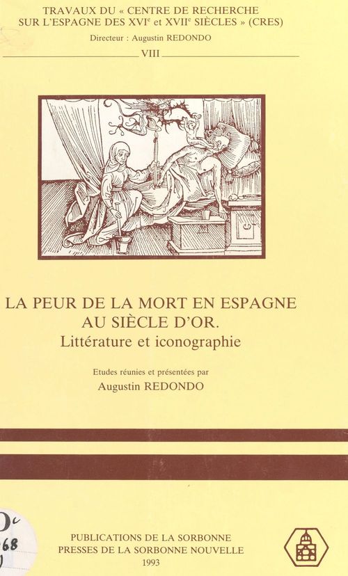 ebook cover of La Peur de la mort en Espagne au Siècle d'or : littérature et iconographie, by Collectif