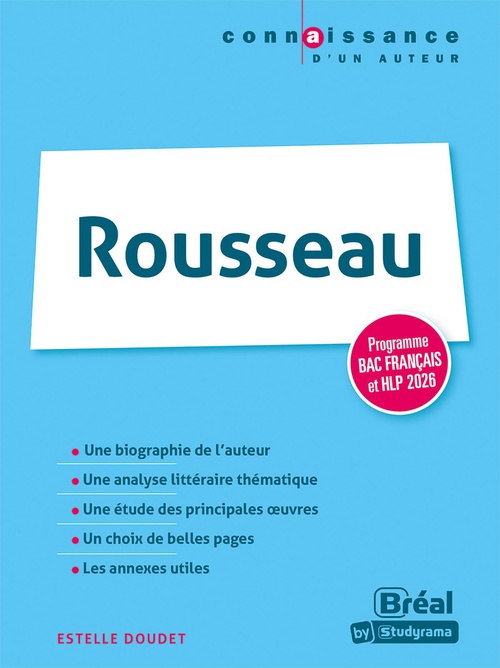 ebook cover of Rousseau - Programme Bac français et HLP 2026, by Estelle Doudet
