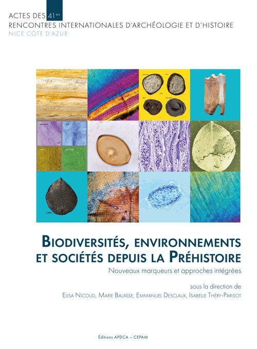ebook cover of Biodiversités, environnements et sociétés depuis la Préhistoire, by