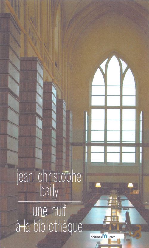 Couverture ebook de Une nuit à la bibliothèque, de Jean-Christophe Bailly