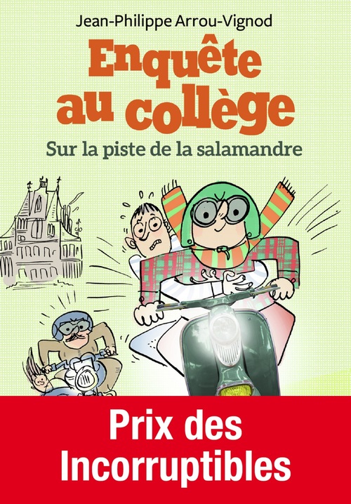 Couverture ebook de Enquête au collège (Tome 4) - La piste de la salamandre, de Jean-Philippe Arrou-Vignod