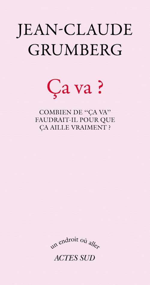 Couverture ebook de Ça va ?, de Jean-Claude Grumberg