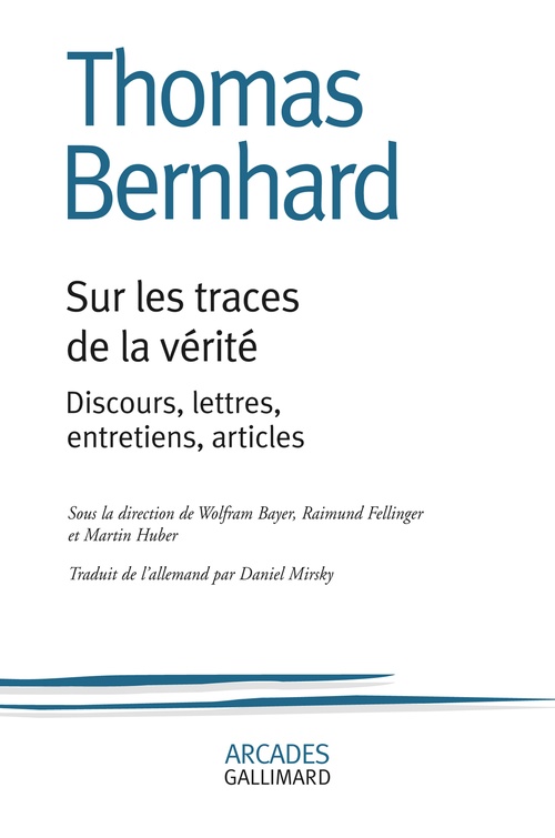 ebook cover of Sur les traces de la vérité, by Thomas Bernhard