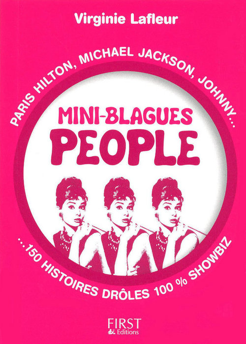 Couverture ebook de Le petit livre de mini-blagues people, de Virginie Lafleur