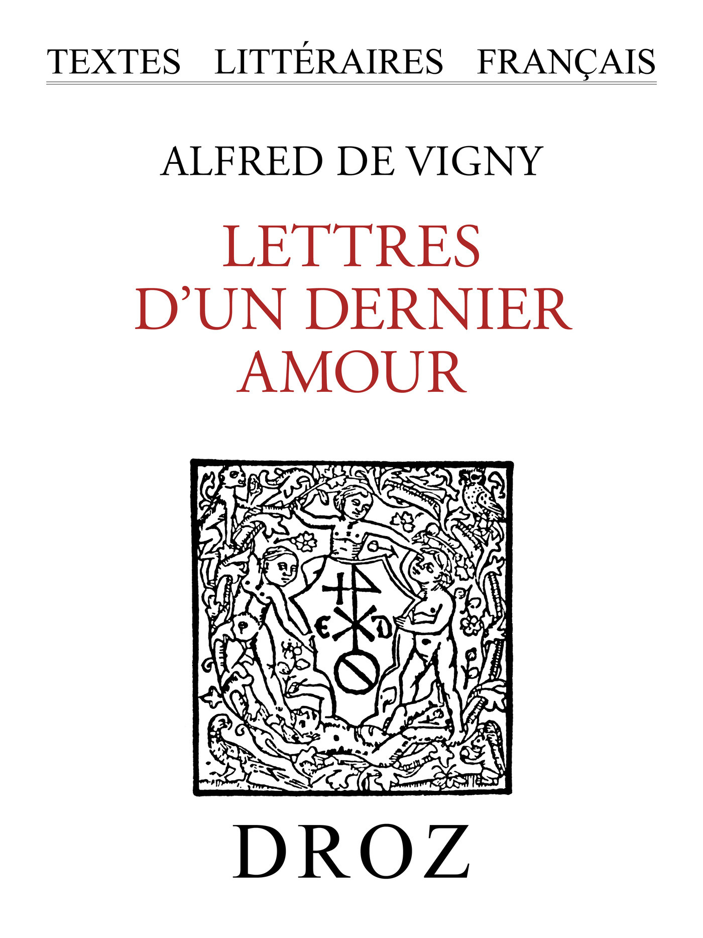 ebook cover of Lettres d'un dernier amour, by De Vigny Alfred