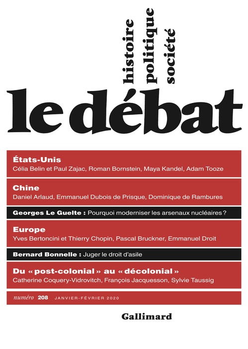 ebook cover of Le Débat N° 208 (Janvier - Février 2020), by Collectif, Pierre Nora