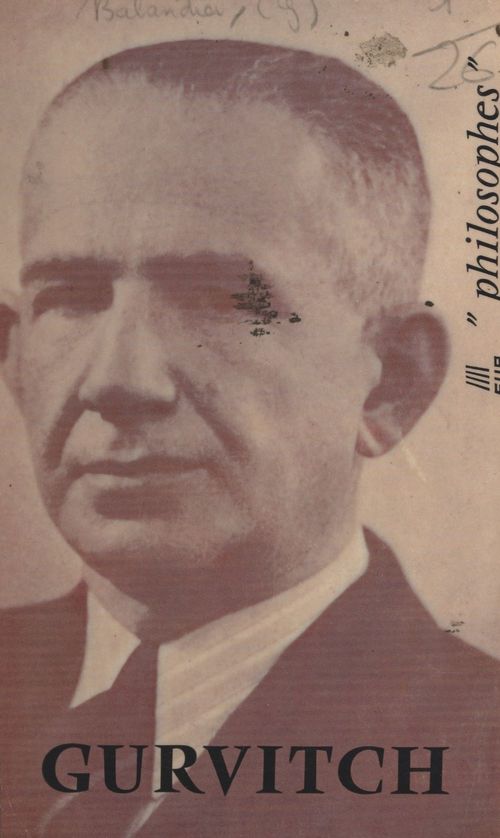 Couverture ebook de Gurvitch, de Georges Balandier