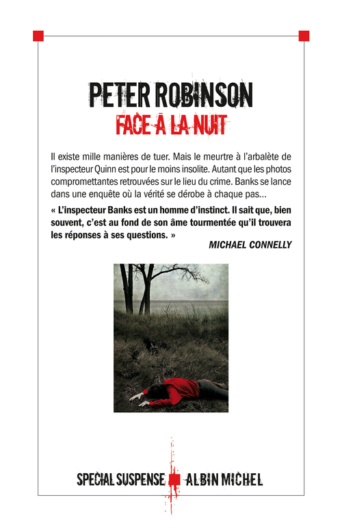 ebook cover of Face à la nuit, by Peter Robinson
