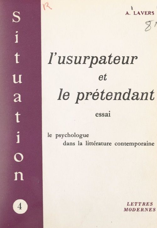 ebook cover of L'usurpateur et le prétendant, by Annette Lavers
