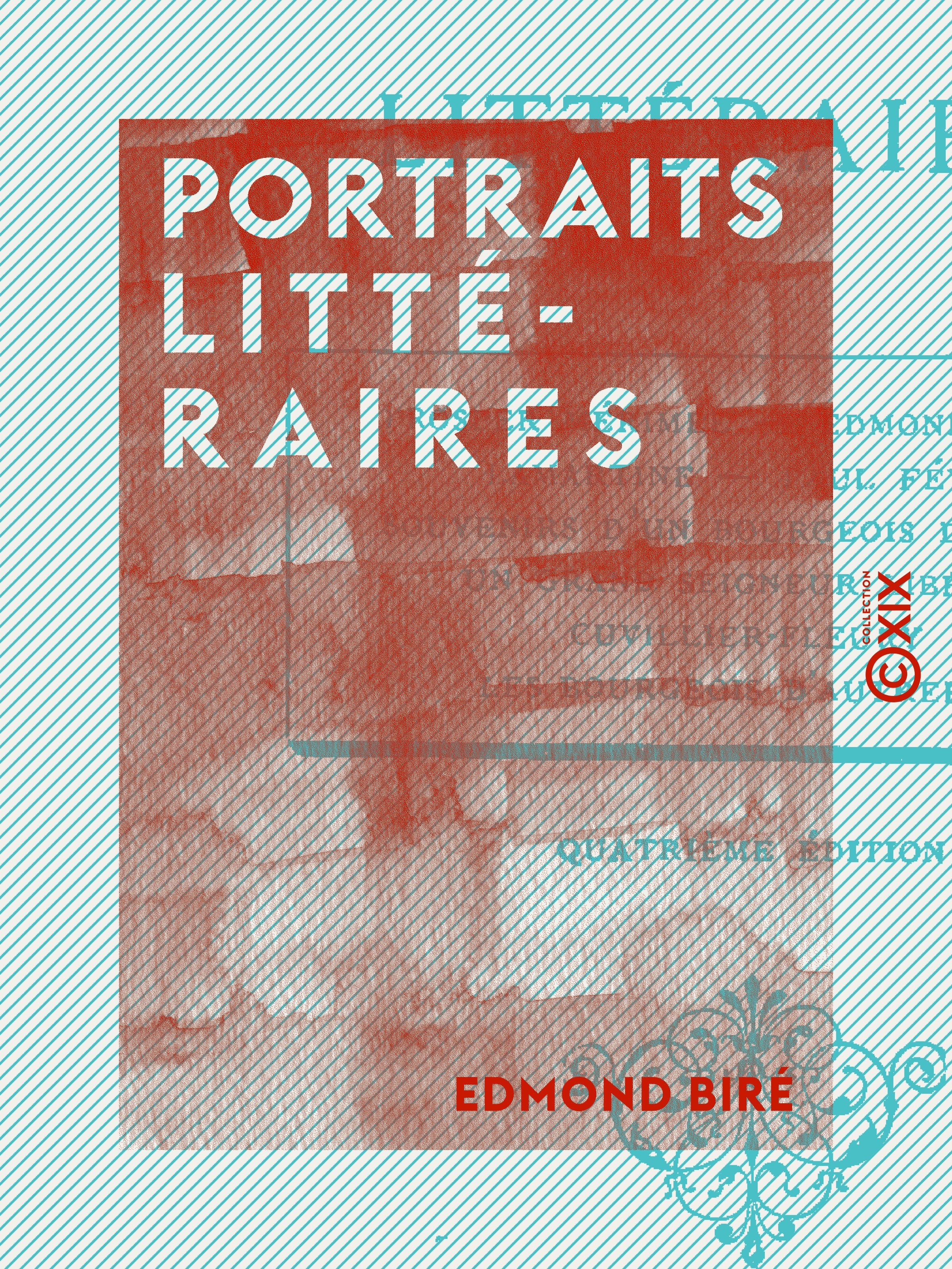 Couverture ebook de Portraits littéraires, de Edmond Bire