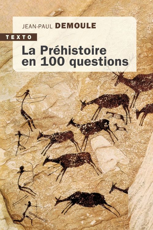 Couverture ebook de La Préhistoire en 100 questions, de Jean-Paul Demoule