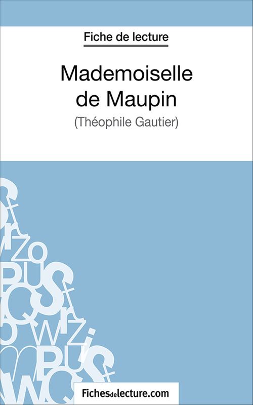 ebook cover of Mademoiselle de Maupin, by Fichesdelecture.Com, Jessica Z.