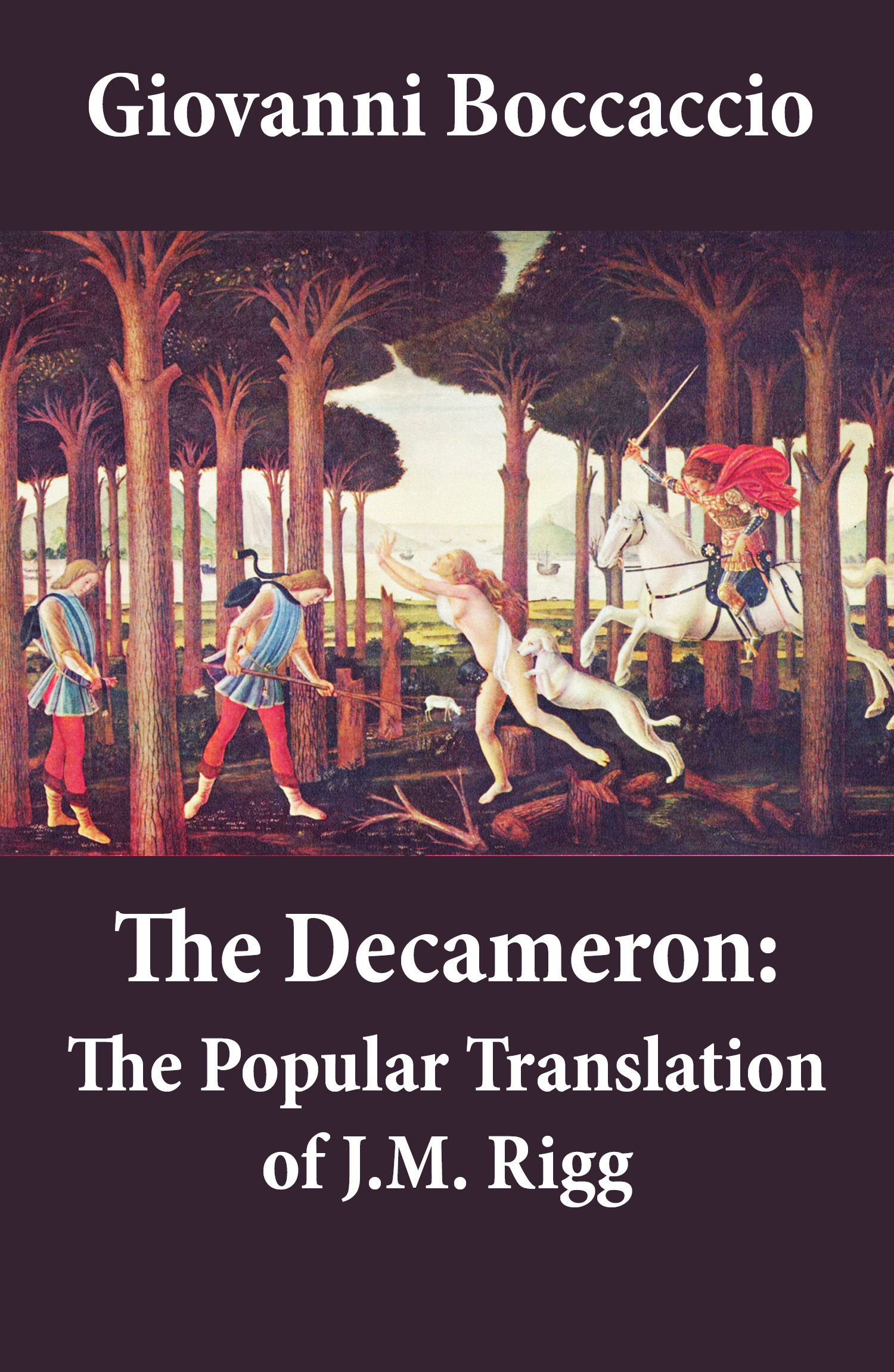 ebook cover of The Decameron: The Popular Translation of J.M. Rigg, by Giovanni Boccaccio