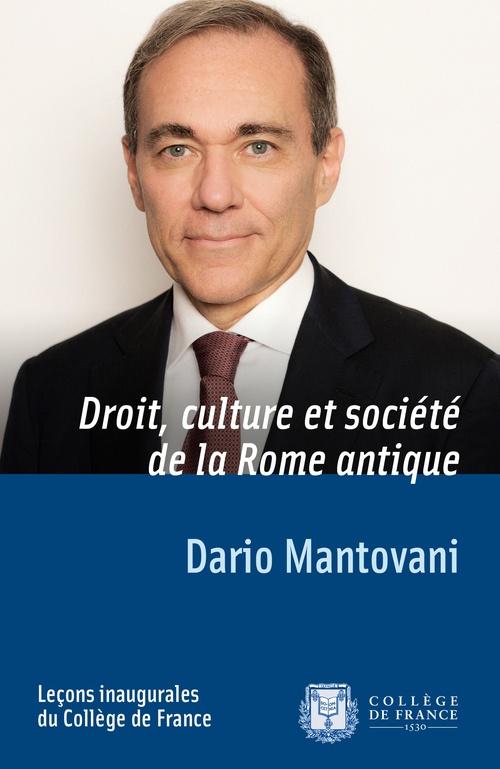 Couverture ebook de Droit, culture et société de la Rome antique, de Dario Mantovani
