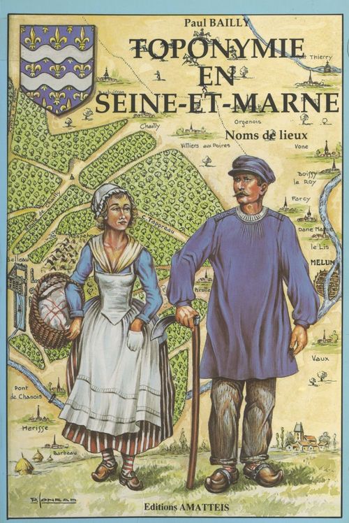 Couverture ebook de Toponymie en Seine-et-Marne, de Paul Bailly