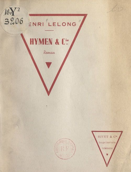 Couverture ebook de Hymen et Cie, de Henri Lelong