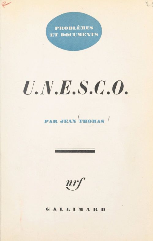 ebook cover of U.N.E.S.C.O., by Jean Thomas