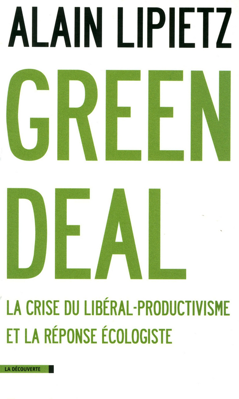 ebook cover of Green deal, by Alain Lipietz