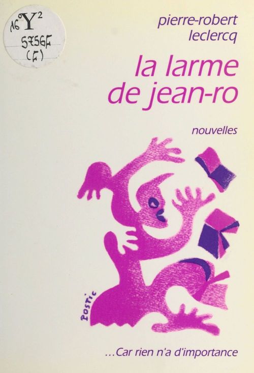 ebook cover of La larme de Jean-Ro, by Pierre-Robert Leclercq