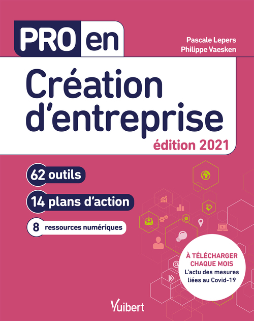 Couverture ebook de Pro en Création d'entreprise, de Pascale Lepers, Philippe Vaesken