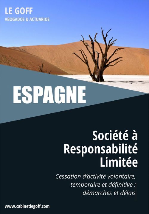 Couverture ebook de ESPAGNE, Société à Responsabilité Limitée, de Elodie Le Goff