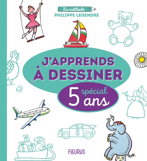 Couverture ebook de J´apprends à dessiner - Spécial 5 ans, de Philippe Legendre