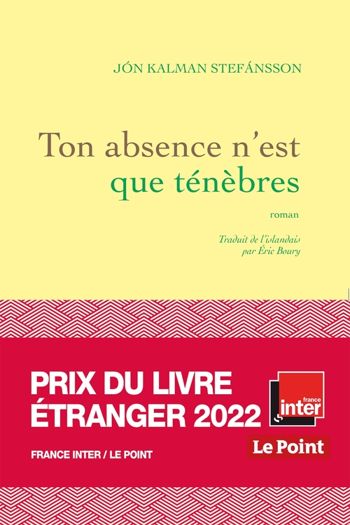 Couverture ebook de Ton absence n'est que ténèbres, de Jón Kalman Stefánsson