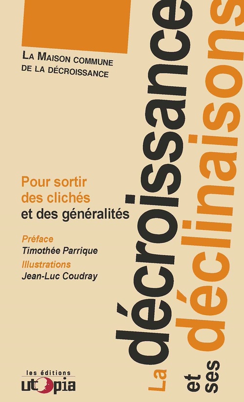 Couverture ebook de La décroissance et ses déclinaisons, de La Maison commune de la décroissance