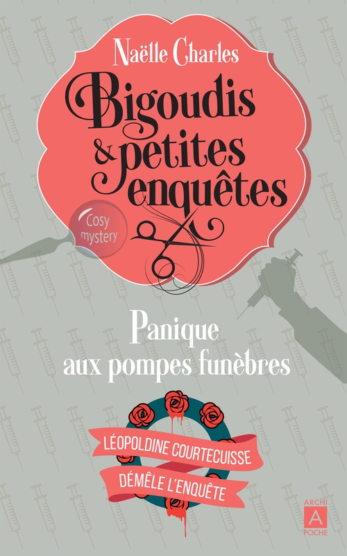 Couverture ebook de Bigoudis et petites enquêtes - Tome 2 Panique aux pompes funèbres, de Naëlle Charles