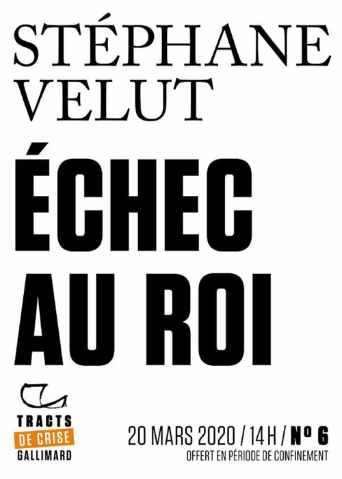 Couverture ebook de Tracts de Crise (N°06) - Échec au roi, de Stephane Velut