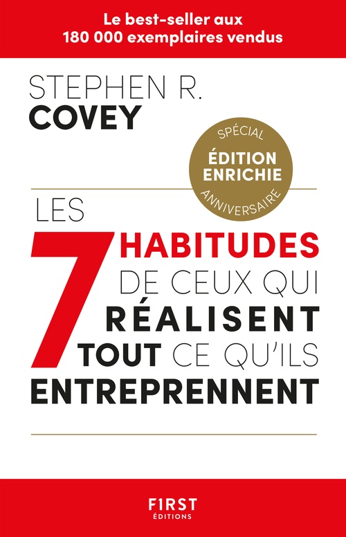 Couverture ebook de Les 7 habitudes de ceux qui réalisent tout ce qu'ils entreprennent - éd. 2023, de Stephen M. R. Covey