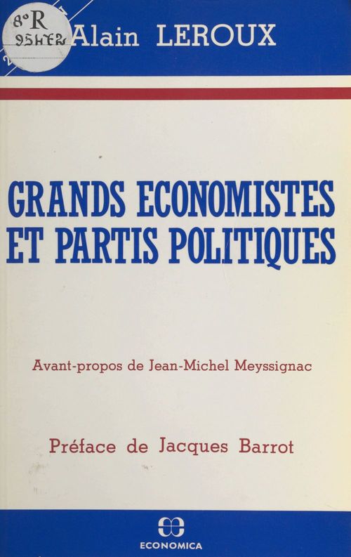 ebook cover of Grands économistes et partis politiques, by Leroux A.