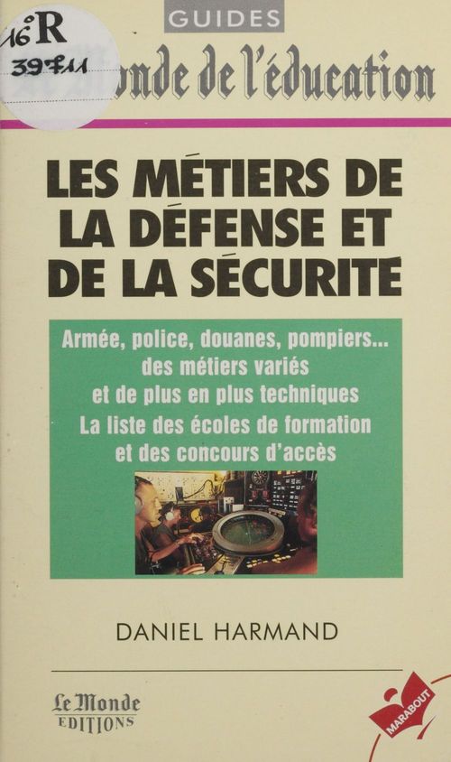 ebook cover of Les métiers de la défense et de la sécurité, by Harmand