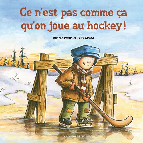 Couverture ebook de Ce n´est pas comme ça qu´on joue au hockey!, de Andrée Poulin