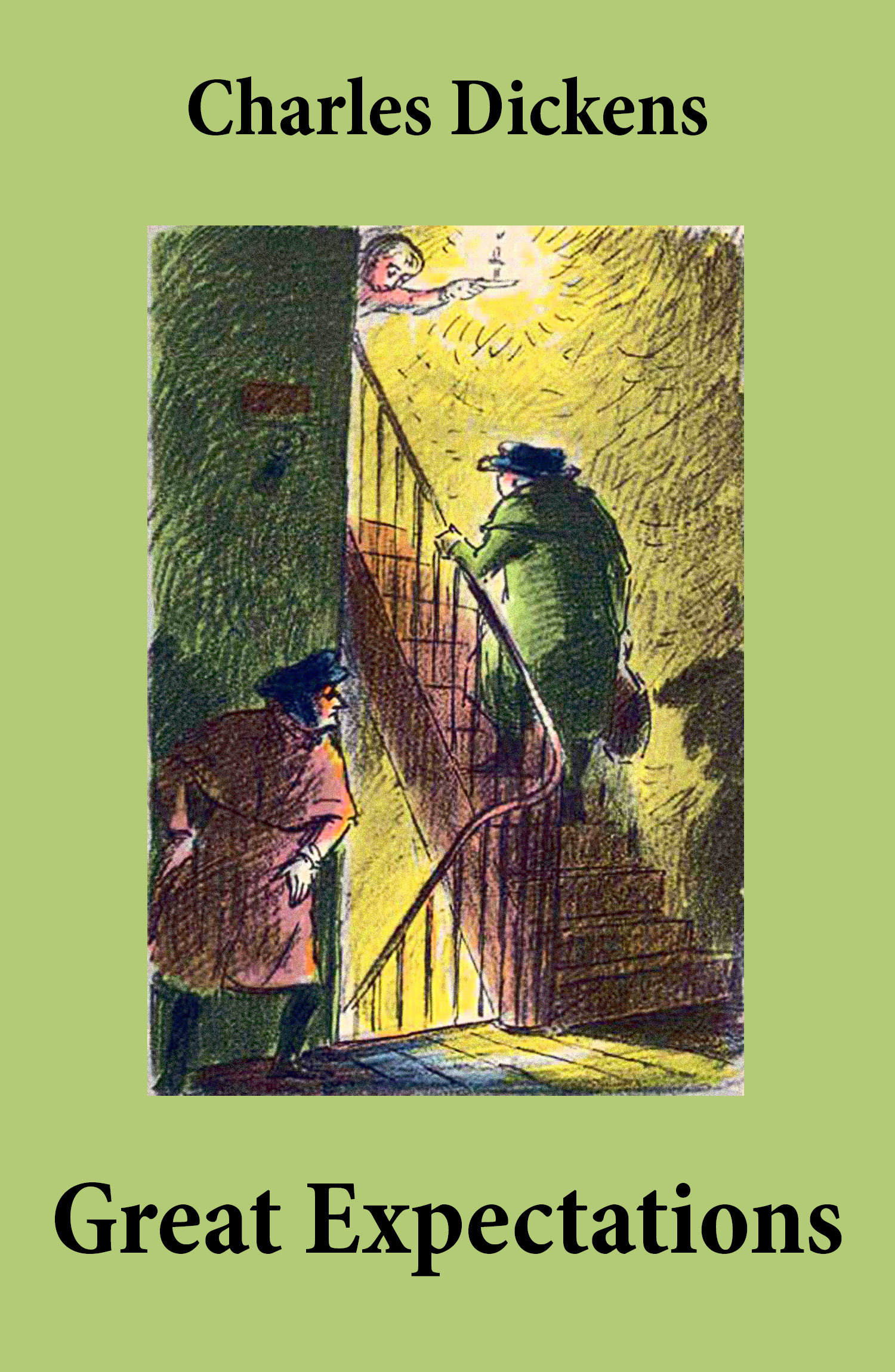 ebook cover of Great Expectations (Unabridged with the original illustrations by Charles Green), by Charles Dickens, Charles Green