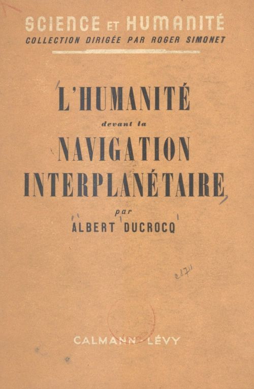Couverture ebook de L'humanité devant la navigation interplanétaire, de Albert Ducrocq