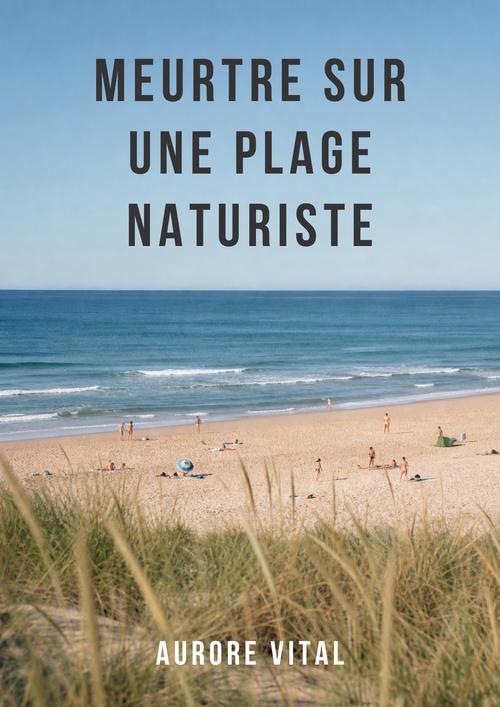 Couverture ebook de Meurtre sur une plage naturiste, de Aurore Vital