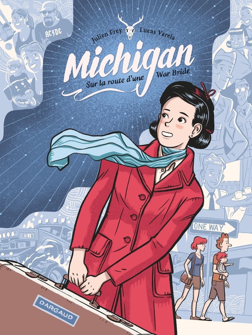 ebook cover of Michigan. Sur la route d'une War Bride, by Julien Frey, Lucas Varela