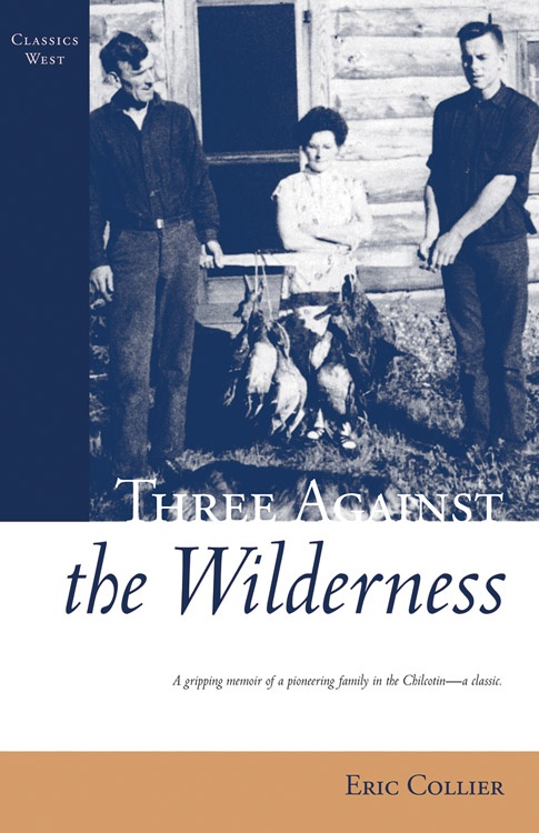 ebook cover of Three Against the Wilderness, by Eric Collier