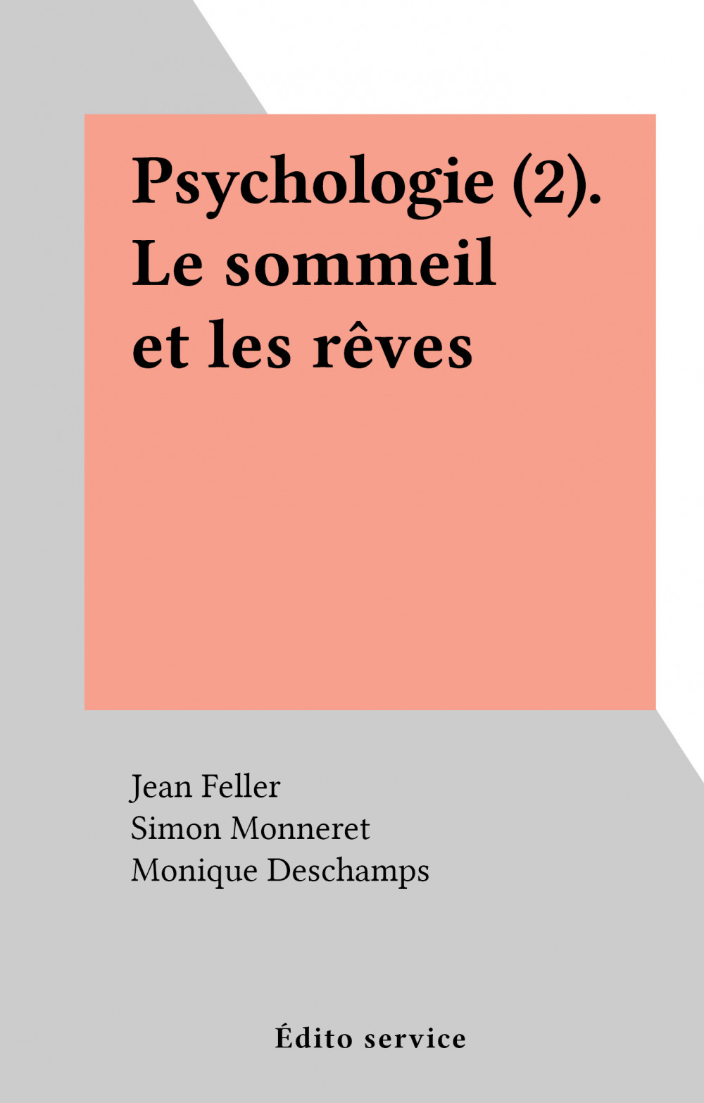ebook cover of Psychologie (2). Le sommeil et les rêves, by Simon Monneret