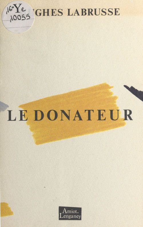 Couverture ebook de Le donateur, de Hughes Labrusse