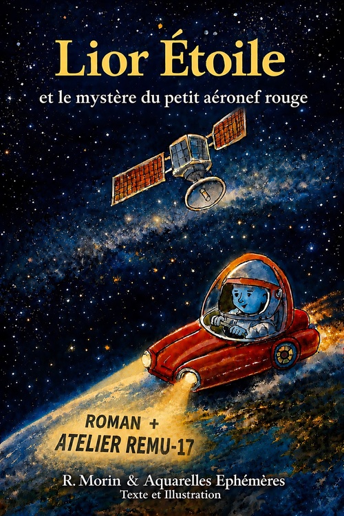 Couverture ebook de Lior Étoile et le mystère du petit aéronef rouge, de Raphael Morin