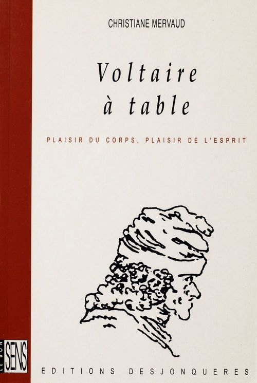 Couverture ebook de Voltaire à table, de Mervaud Christiane