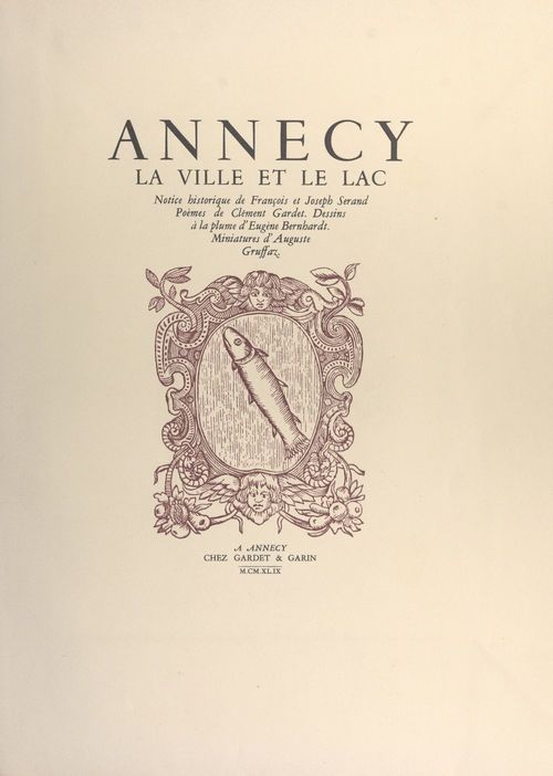 Couverture ebook de Annecy, de Clement Gardet, Francois Serand, Joseph Serand