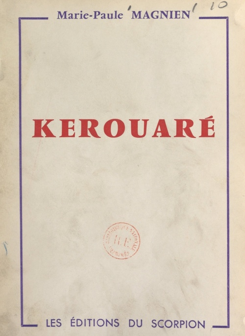 Couverture ebook de Kerouaré, de Marie-Paule Magnien