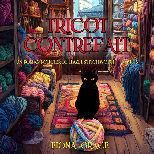Couverture audiobook de Tricot contrefait (Un roman policier de Hazel Stitchworth - tome 5), de Fiona Grace