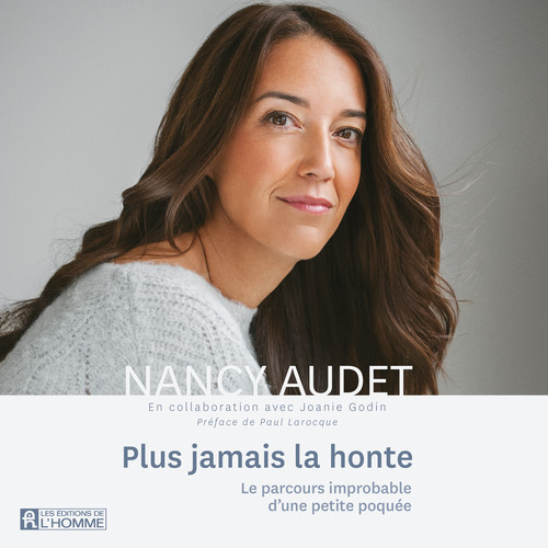 audiobook cover of Plus jamais la honte, by Nancy Audet